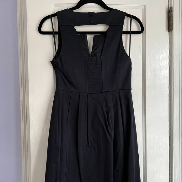 Anthropologie Moulinette Soeurs Size 0 Black Floral Embroidered Perennial Dress - Picture 5 of 5